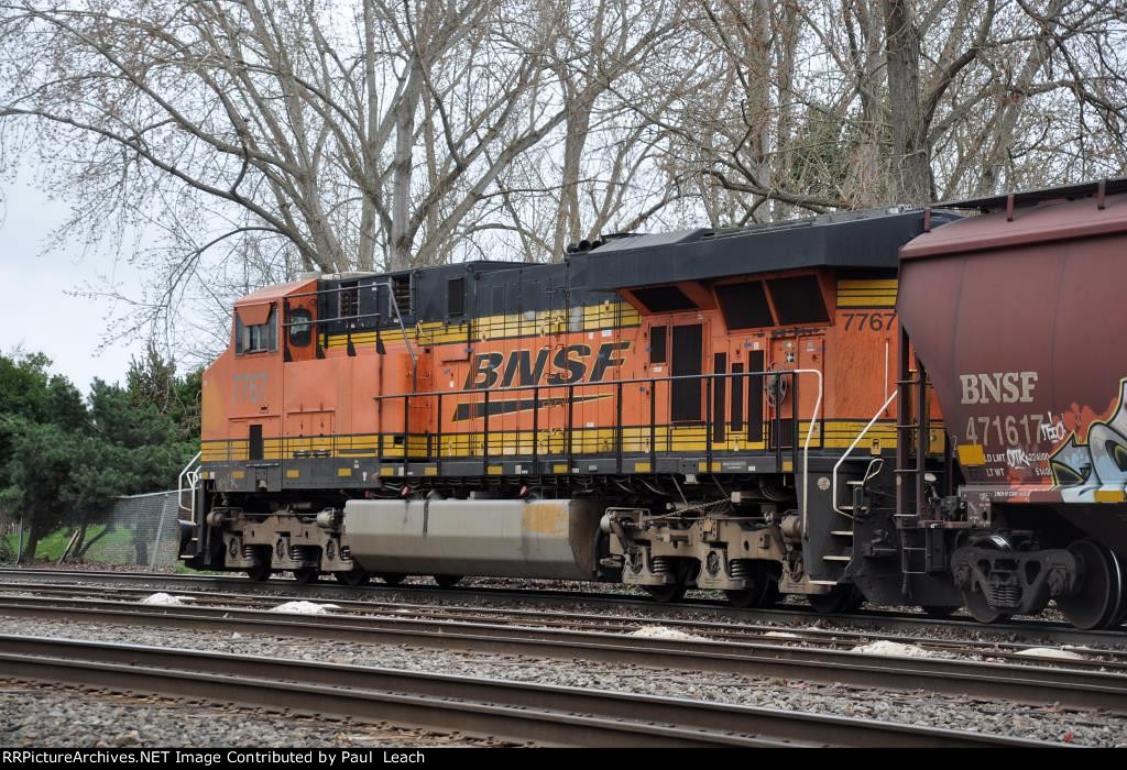 Tied down grain train